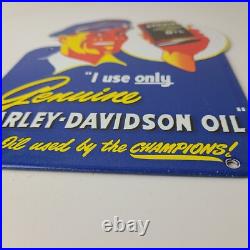 Vintage Harley Davidson Motorcycles Sign Porcelain Oil Can Gas Station Sign Vintage Harley Davidson Motorcycles Sign Porcelain Oil Can Gas Station Sign