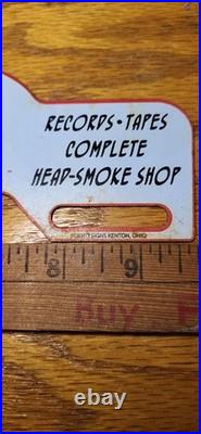 Vintage Head, Record, Smoke Shop, Sign Tag Topper Sign