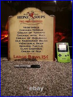 Vintage Heinz Soup Sign Metal Sign Heinz Advertising