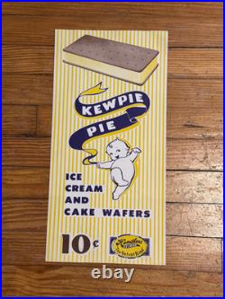 Vintage Hendlers Ice Cream Sign Kewpie Pie