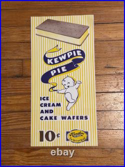 Vintage Hendlers Ice Cream Sign Kewpie Pie
