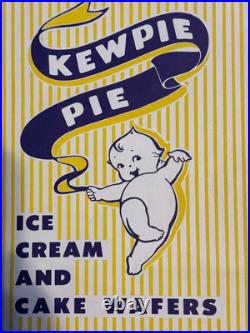 Vintage Hendlers Ice Cream Sign Kewpie Pie