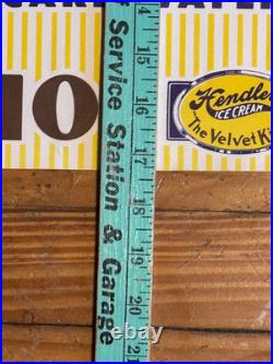 Vintage Hendlers Ice Cream Sign Kewpie Pie