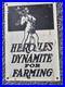 Vintage-Hercules-Dynamite-Farming-Porcelain-Sign-Feed-Seed-Agriculture-Tractor-01-pn