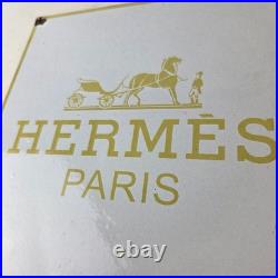 Vintage Hermes Luxury Fashion Sign Porcelain Store Display Gas Pump Sign