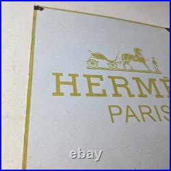 Vintage Hermes Luxury Fashion Sign Porcelain Store Display Gas Pump Sign