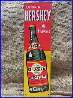 Vintage Hershey's Beverage Drink Sign Antique Old Soda Chocolate Cola 9159