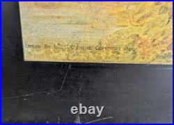 Vintage Hickman-Ebbert Tin Litho Shade Of The Old Apple Tree Tin Sign Owensboro