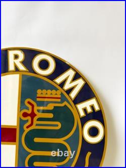 Vintage High-Quality Alfa Romeo Sign XL Alfa Romeo MILANO sign 19.7 (50cm)