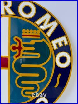 Vintage High-Quality Alfa Romeo Sign XL Alfa Romeo MILANO sign 19.7 (50cm) Vintage High-Quality Alfa Romeo Sign XL Alfa Romeo MILANO sign 19.7 (50cm)