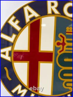 Vintage High-Quality Alfa Romeo Sign XL Alfa Romeo MILANO sign 19.7 (50cm)