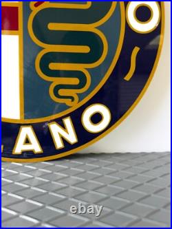 Vintage High-Quality Alfa Romeo Sign XL Alfa Romeo MILANO sign 19.7 (50cm)