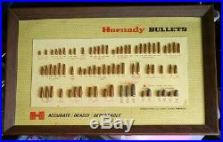 Vintage Hornady Bullet Board Display Sign Pistol Rifle Reloading Ammunition