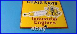 Vintage Hornet Chainsaw Sign Porcelain Store Display Advertising Gas Sign