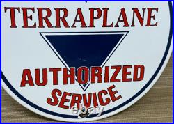 Vintage Hudson Terraplane Porcelain Dealership Sign Service Station Gas Oil