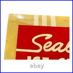 Vintage Huge Sealtest Ice Cream Advertising Sign on Board Vintage Huge Sealtest Ice Cream Advertising Sign on Board