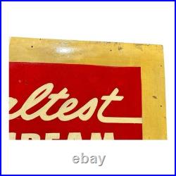 Vintage Huge Sealtest Ice Cream Advertising Sign on Board Vintage Huge Sealtest Ice Cream Advertising Sign on Board