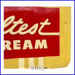 Vintage Huge Sealtest Ice Cream Advertising Sign on Board Vintage Huge Sealtest Ice Cream Advertising Sign on Board