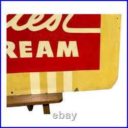 Vintage Huge Sealtest Ice Cream Advertising Sign on Board Vintage Huge Sealtest Ice Cream Advertising Sign on Board
