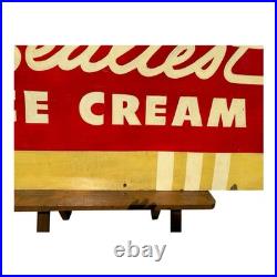 Vintage Huge Sealtest Ice Cream Advertising Sign on Board Vintage Huge Sealtest Ice Cream Advertising Sign on Board