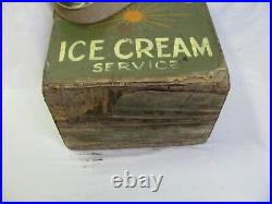 Vintage Ice Cream Stadium Vendors Box