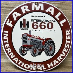 Vintage International Harvester Porcelain Dealer Sign Gasoline Gas Oil Tractor Vintage International Harvester Porcelain Dealer Sign Gasoline Gas Oil Tractor