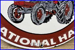 Vintage International Harvester Porcelain Dealer Sign Gasoline Gas Oil Tractor Vintage International Harvester Porcelain Dealer Sign Gasoline Gas Oil Tractor