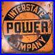 Vintage-Interstate-Power-Company-Metal-Sign-30-Square-Advertising-Orange-Black-01-lsyo