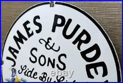 Vintage James Purdey & Sons Sign Dealership Shot Gun Bird Hunting Winchester