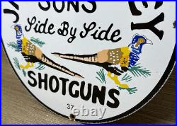 Vintage James Purdey & Sons Sign Dealership Shot Gun Bird Hunting Winchester
