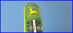 Vintage John Deere Porcelain Gas Automobile Farm Tractor Ad Sign Thermometer Vintage John Deere Porcelain Gas Automobile Farm Tractor Ad Sign Thermometer