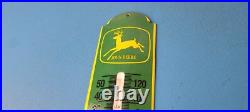 Vintage John Deere Porcelain Gas Automobile Farm Tractor Ad Sign Thermometer Vintage John Deere Porcelain Gas Automobile Farm Tractor Ad Sign Thermometer