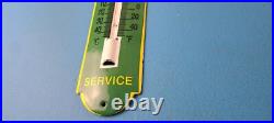 Vintage John Deere Porcelain Gas Automobile Farm Tractor Ad Sign Thermometer Vintage John Deere Porcelain Gas Automobile Farm Tractor Ad Sign Thermometer