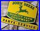 Vintage-John-Deere-Porcelain-Sign-3ft-Old-1972-Quality-Farm-Tractor-Equipment-01-vrnl