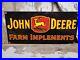Vintage-John-Deere-Porcelain-Sign-Gas-Oil-Farm-Implements-Tractor-Corn-Veribrite-01-nqh