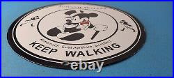 Vintage Johnnie Walker Sign Adult Beverage Tuxedo Mickey Porcelain Gas Sign