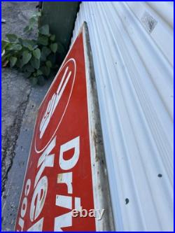 Vintage Kendall Motor Oil Gasoline Metal Gas Horizontal Sign 71x35 Wood Frame