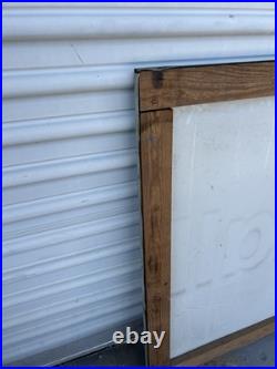 Vintage Kendall Motor Oil Gasoline Metal Gas Horizontal Sign 71x35 Wood Frame