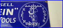 Vintage Klein Tools Porcelain Sign Auto Mechanic Gas Service Garage Shop Sign Vintage Klein Tools Porcelain Sign Auto Mechanic Gas Service Garage Shop Sign