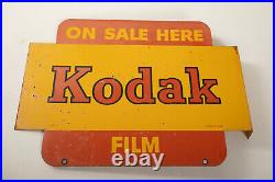 Vintage Kodak Film Flange Sign (N5R) 15x11 (JSF6)Red Yellow On Sale Here A6-806