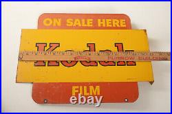 Vintage Kodak Film Flange Sign (N5R) 15x11 (JSF6)Red Yellow On Sale Here A6-806