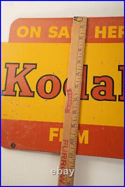 Vintage Kodak Film Flange Sign (N5R) 15x11 (JSF6)Red Yellow On Sale Here A6-806