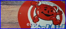 Vintage Kool Aid Porcelain Drink Beverage Gas Service Station Pump Plate Sign