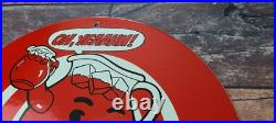 Vintage Kool Aid Porcelain Drink Beverage Gas Service Station Pump Plate Sign