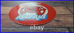 Vintage Kool Aid Porcelain Drink Beverage Gas Service Station Pump Plate Sign