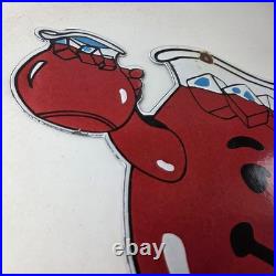 Vintage Kool Aid Sign Fruit Beverage Mix Powder Piggly Porcelain Gas Pump Sign