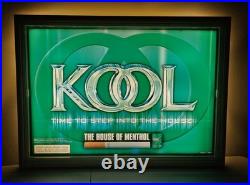 Vintage Kool Cigarette Lighted Advertisement Advertising Sign Works