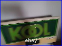 Vintage Kool Cigarettes Advertising Sign WITH DIGITAL CLOCK Works