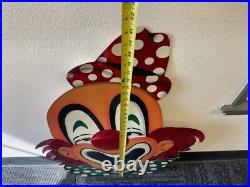 Vintage Kraft Clown Advertising Sign Store Display Circus Carnival Art Vintage Kraft Clown Advertising Sign Store Display Circus Carnival Art