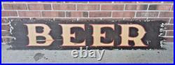 Vintage Large 5 ft Daniel Boone's Tavern Double Sided Wooden Sign
